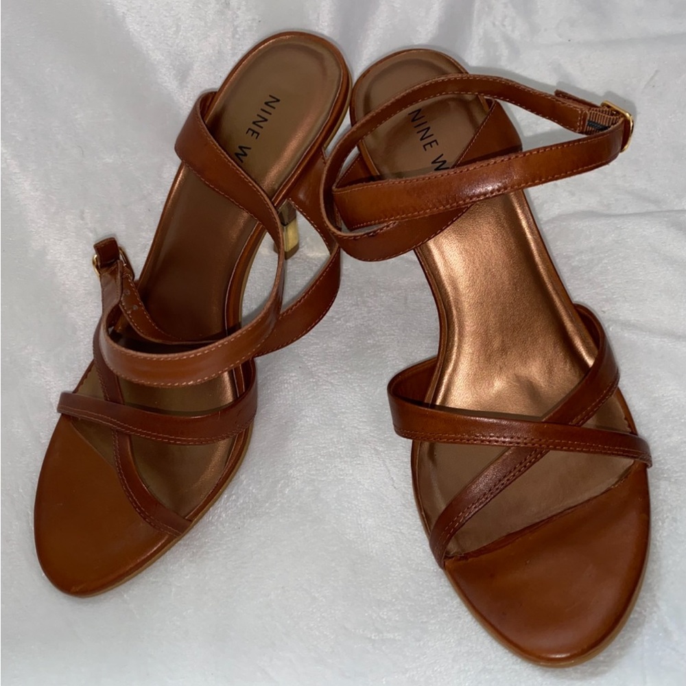 Nine West Women's Brown Strappy Sandals